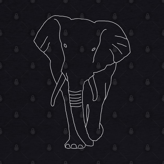 Elephant line art by Alex